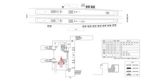 近鉄/新田辺駅//№251駅看板・駅広告、位置図