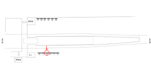 近鉄/二階堂駅//№12駅看板・駅広告、位置図