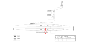 近鉄／新祝園駅／／№34駅看板・駅広告、位置図