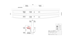 近鉄/向島駅//№3駅看板・駅広告、位置図