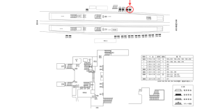 近鉄/新田辺駅//№274駅看板・駅広告、位置図