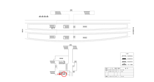 近鉄／向島駅／／№6駅看板・駅広告、位置図