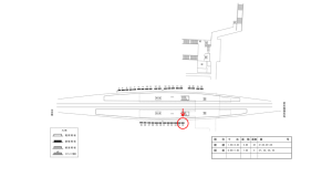 近鉄／新祝園駅／／№36駅看板・駅広告、位置図