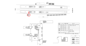 近鉄／新田辺駅／／№225駅看板・駅広告、位置図