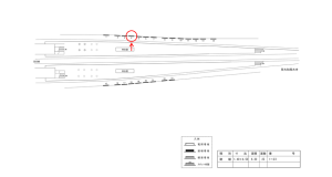 近鉄／竹田駅／／№4駅看板・駅広告、位置図