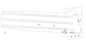 近鉄/天理駅//№41駅看板・駅広告、位置図