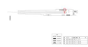 近鉄／新王寺駅／／№31駅看板・駅広告、位置図