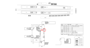 近鉄／新田辺駅／／№264駅看板・駅広告、位置図