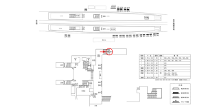 近鉄／新田辺駅／／№261駅看板・駅広告、位置図