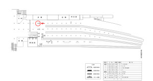 近鉄／京都駅／／№24駅看板・駅広告、位置図