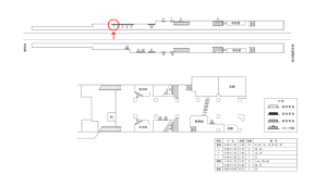 近鉄／桃山御陵前駅／／№1駅看板・駅広告、位置図