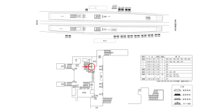 近鉄／新田辺駅／／№259駅看板・駅広告、位置図