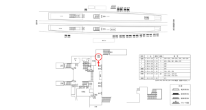 近鉄／新田辺駅／／№262駅看板・駅広告、位置図