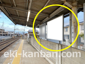 近鉄／狛田駅／／№2駅看板・駅広告、写真1