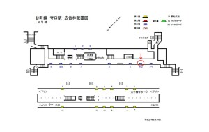Osaka／Metro（大阪メトロ）　守口／谷町線№3-4-2№2、位置図