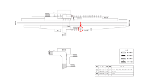 近鉄/喜志駅//№20駅看板・駅広告、位置図