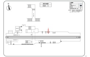 阪急　清荒神駅／／№9駅看板・駅広告、位置図