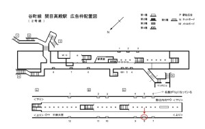 Osaka／Metro（大阪メトロ）　関目高殿駅／谷町線№1-008№008、位置図