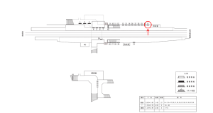 近鉄/喜志駅//№17駅看板・駅広告、位置図