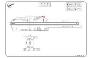 阪急　牧落駅／／№113、位置図