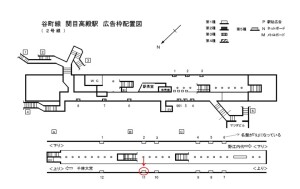 Osaka／Metro（大阪メトロ）　関目高殿駅／谷町線№1-011№011、位置図
