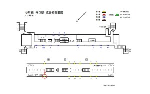Osaka／Metro（大阪メトロ）　守口／谷町線№1-012№012、位置図
