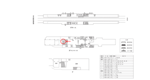 近鉄／針中野駅／／№104駅看板・駅広告、位置図