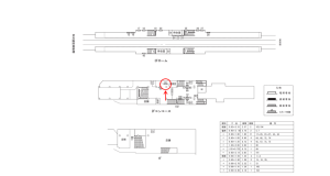 近鉄／針中野駅／／№101駅看板・駅広告、位置図