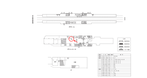 近鉄/針中野駅//№99駅看板・駅広告、位置図