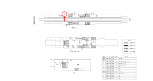 近鉄／針中野駅／／№17駅看板・駅広告、位置図