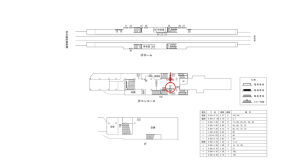 近鉄／針中野駅／／№72駅看板・駅広告、位置図