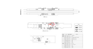 近鉄／針中野駅／／№67駅看板・駅広告、位置図