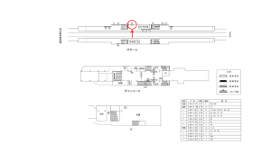 近鉄／針中野駅／／№20駅看板・駅広告、位置図