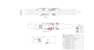 近鉄／針中野駅／／№102駅看板・駅広告、位置図