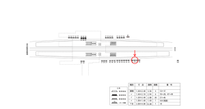 近鉄/河内松原駅//№38駅看板・駅広告、位置図