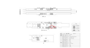 近鉄／針中野駅／／№73駅看板・駅広告、位置図