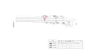 近鉄／布忍駅／／№3駅看板・駅広告、位置図