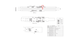 近鉄／針中野駅／／№26駅看板・駅広告、位置図