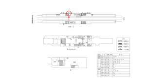 近鉄／針中野駅／／№19駅看板・駅広告、位置図