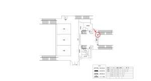 近鉄/河内松原駅//№6駅看板・駅広告、位置図