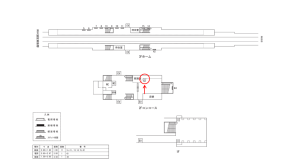 近鉄/矢田駅//№43駅看板・駅広告、位置図