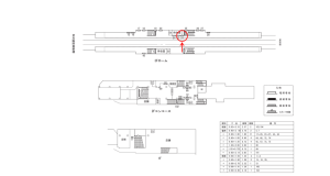 近鉄/針中野駅//№24駅看板・駅広告、位置図