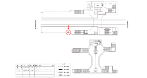 近鉄／橿原神宮西口駅／／№4駅看板・駅広告、位置図