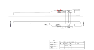 近鉄／坊城駅／／№1駅看板・駅広告、位置図