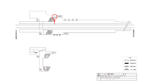 近鉄／高田市駅／／№1駅看板・駅広告、位置図