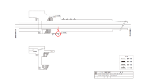 近鉄／高田市駅／／№42駅看板・駅広告、位置図