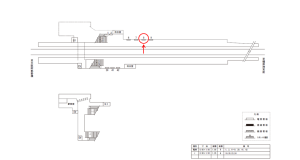 近鉄／高田市駅／／№8駅看板・駅広告、位置図