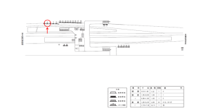 近鉄／尺土駅／／№5駅看板・駅広告、位置図