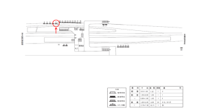 近鉄/尺土駅//№8駅看板・駅広告、位置図