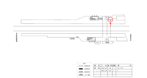 近鉄／坊城駅／／№4駅看板・駅広告、位置図